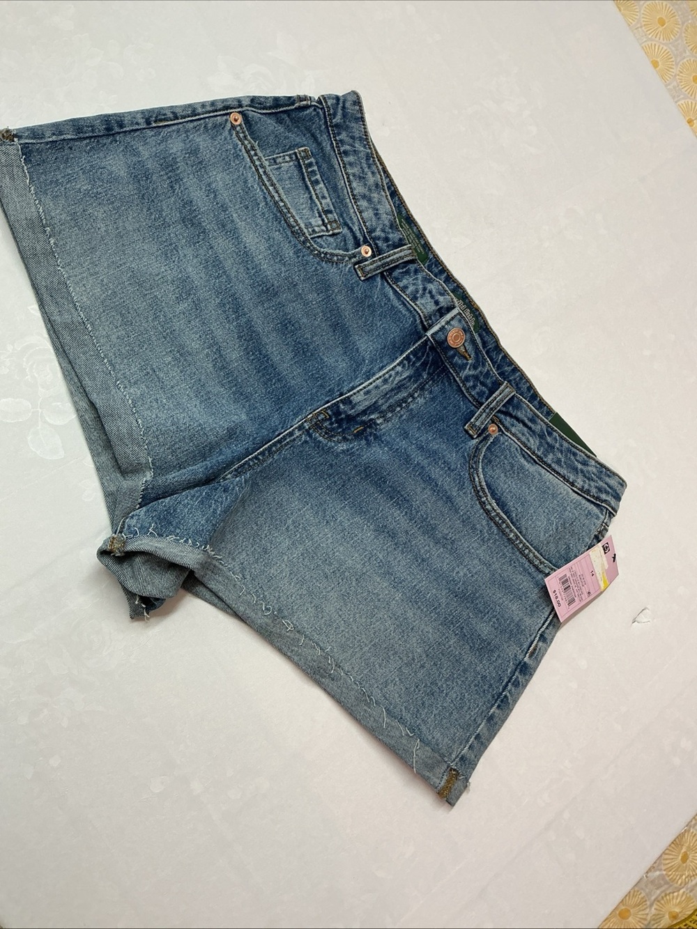 wild fable Vintage Wash Denim Shorts - Blue - Picture 2 of 6